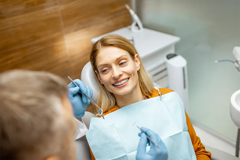 woman at dentist